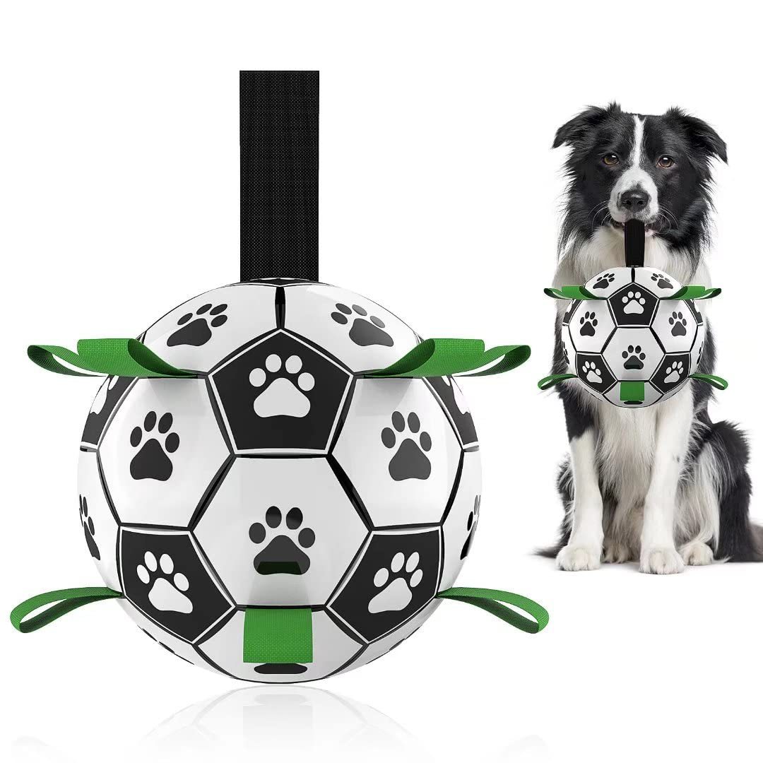 Dog Soccer Ball with Ropes – Interactive Toy