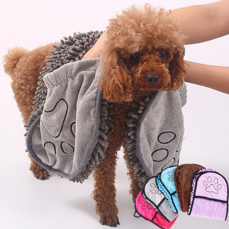 Super Absorbent Microfiber Pet Towel – Quick-Dry, Soft & Reusable for Dogs and Cats