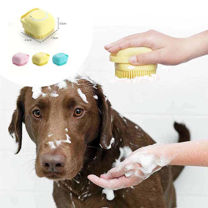Silicone Grooming Glove Brush for Dogs & Cats – Bath Massage & Shedding Tool