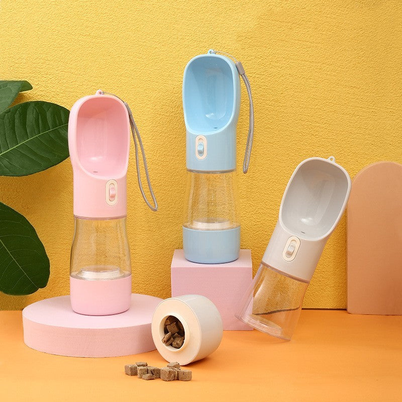 2-in-1 Portable Pet Water Bottle & Food Container