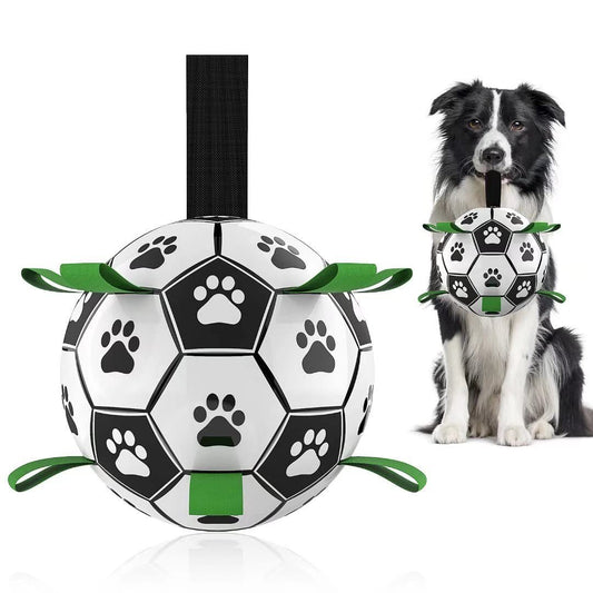 Dog Soccer Ball with Ropes – Interactive Toy