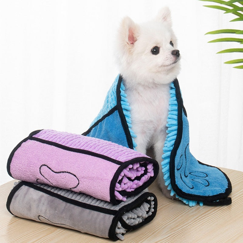 Super Absorbent Microfiber Pet Towel – Quick-Dry, Soft & Reusable for Dogs and Cats

