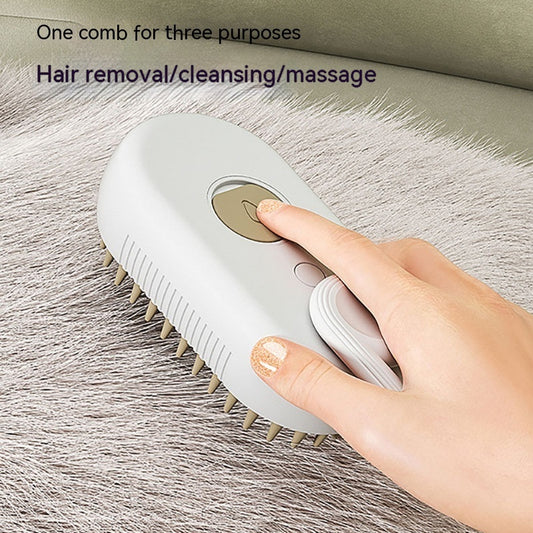 3-in-1 Pet Steam Brush – Grooming, Cleaning &amp; Deodorizing Tool for Dogs and Cats