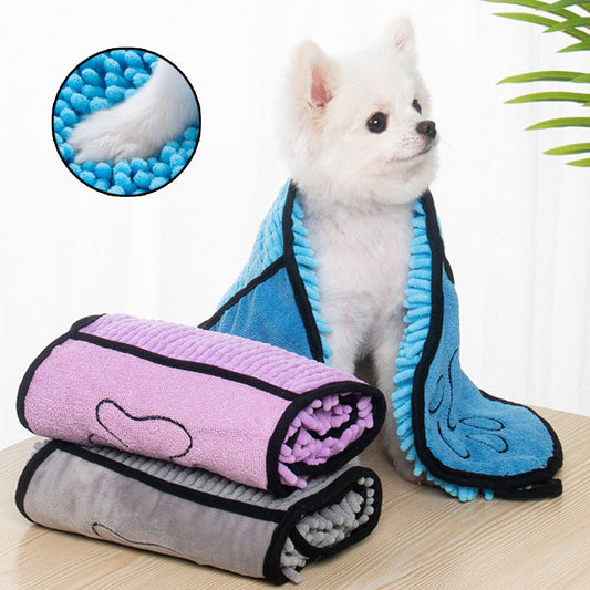 Super Absorbent Microfiber Pet Towel – Quick-Dry, Soft & Reusable for Dogs and Cats


